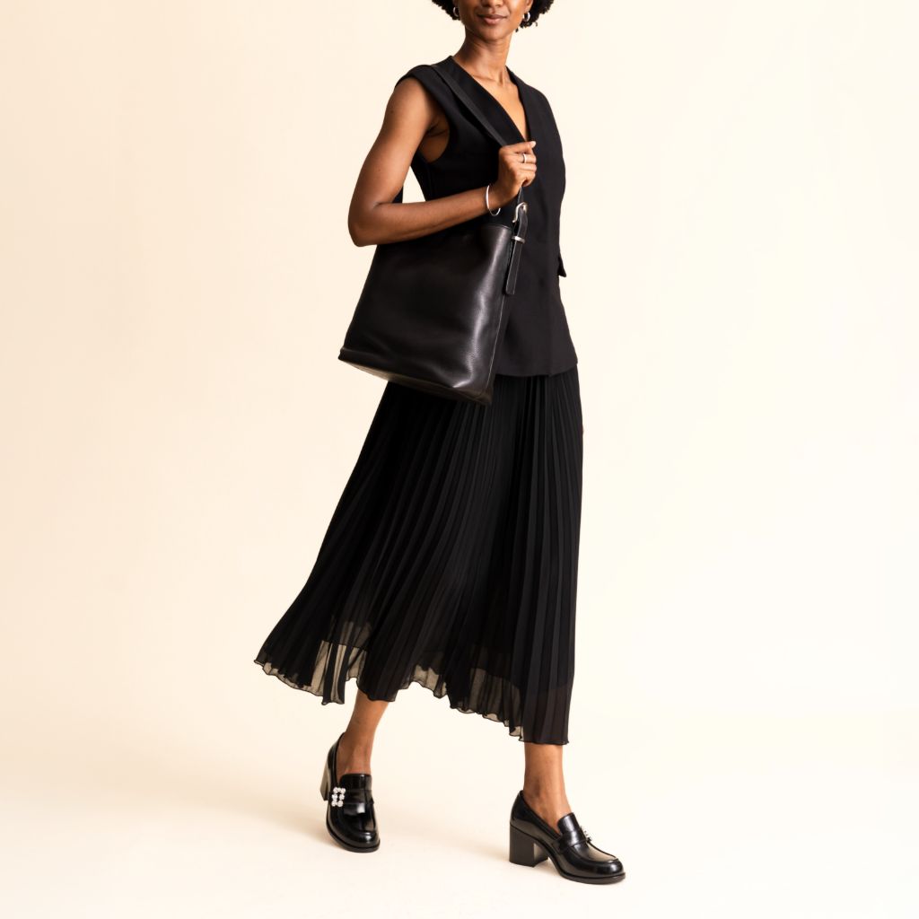 High Heel Penny | Black & Crystal
