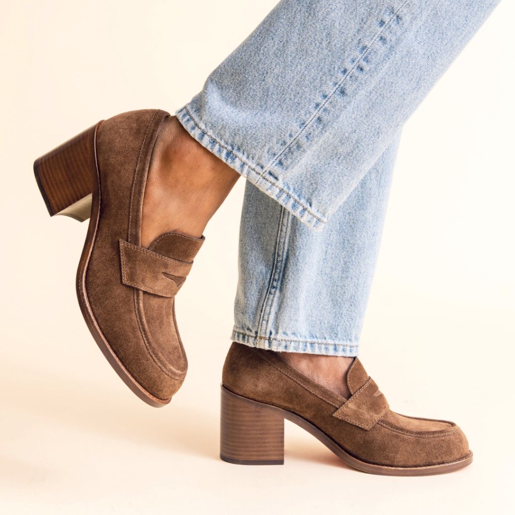 High Heel Penny | Sequoia Suede