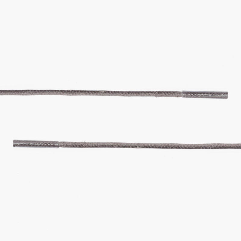 Round Waxed Cotton Laces | Grey