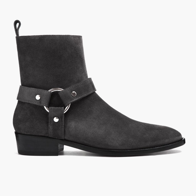 [S] Harness | Grey Suede