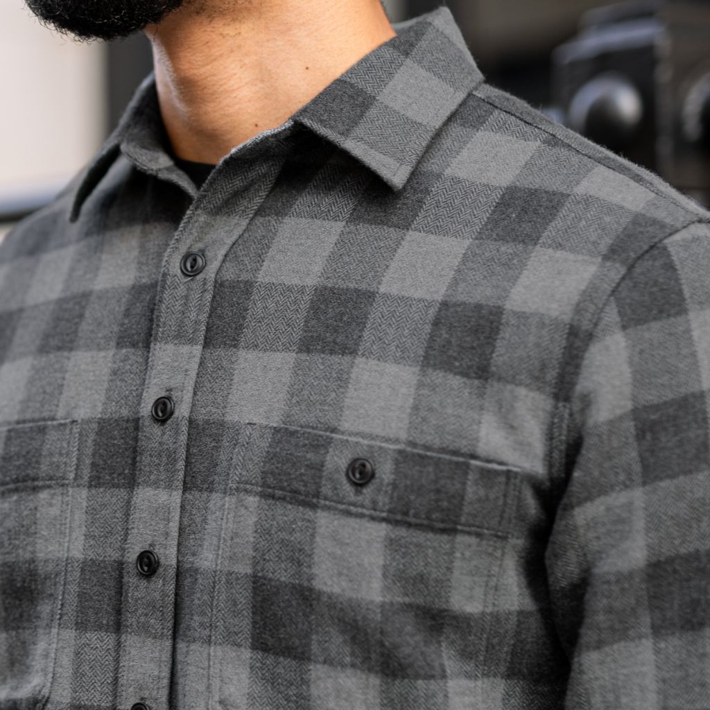 Buffalo Check Shirt | Black & Grey