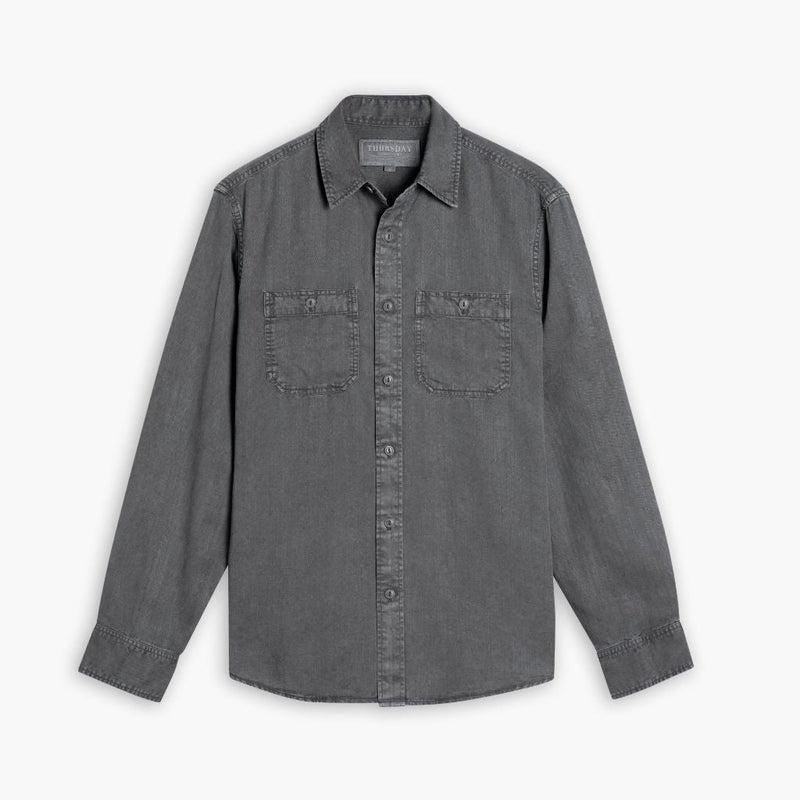 Chambray Workshirt | Charcoal
