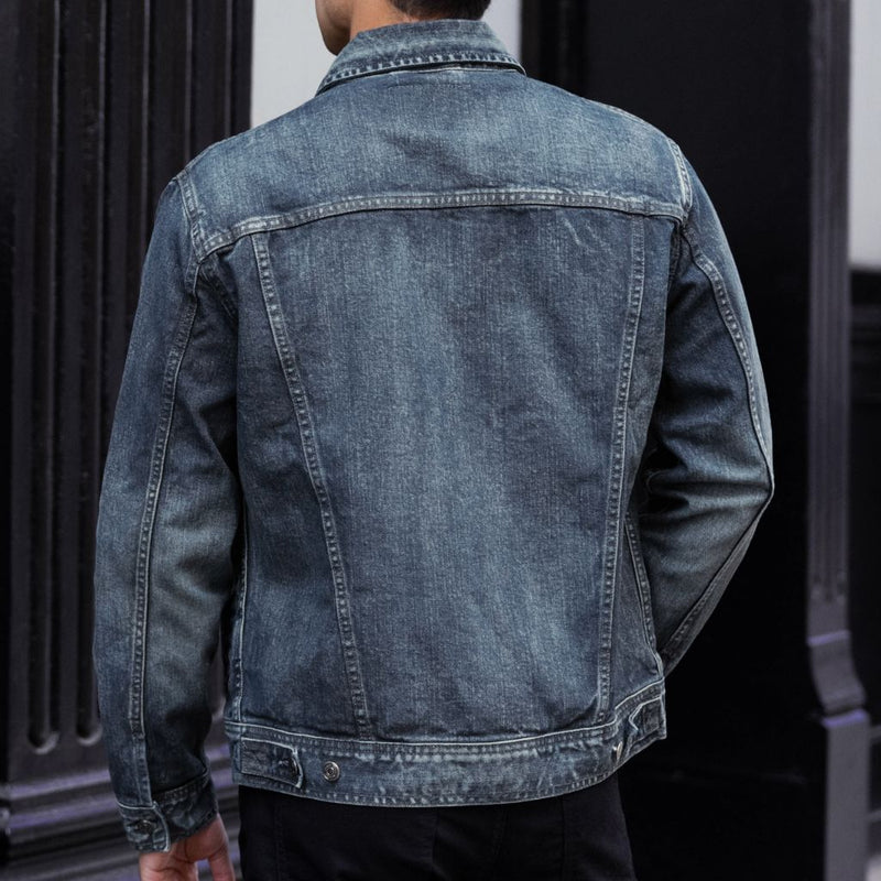 Denim Trucker Jacket | Faded Indigo