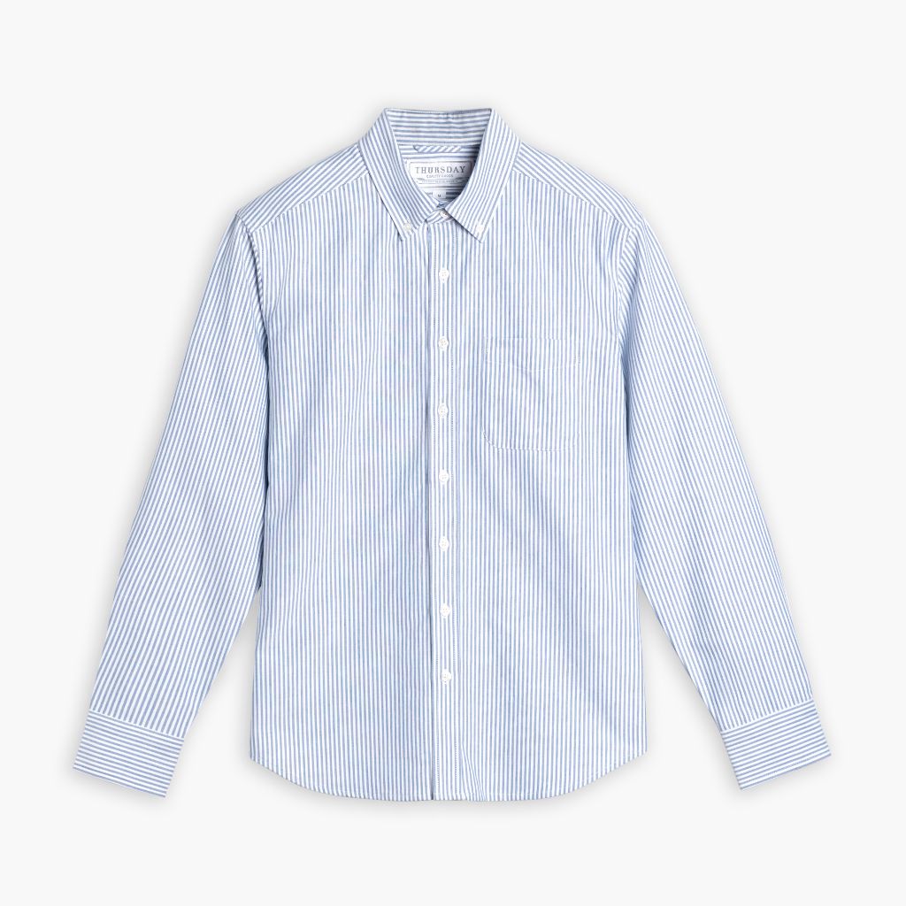 Oxford Shirt | White & Indigo