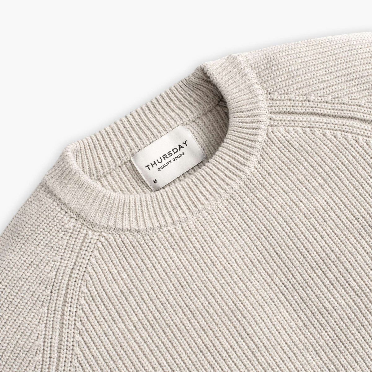 Ribbed Crewneck Sweater | Oat